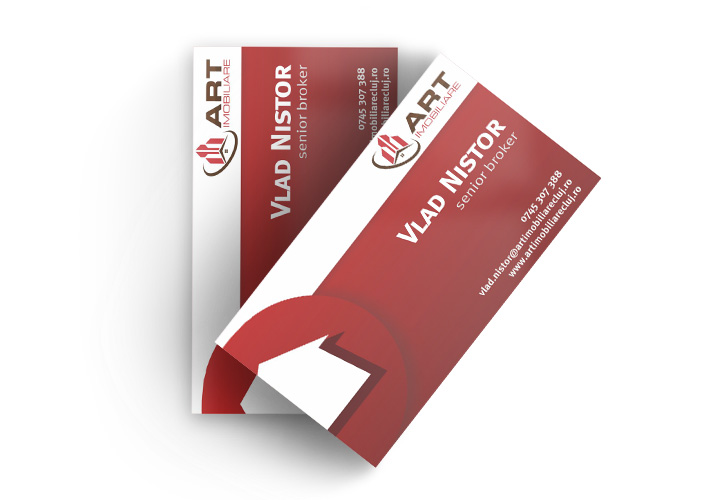 Design carte de vizita agentie imobiliara - Art Imobiliare - Cluj