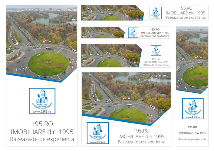 Design banner agentie imobiliara - 195 Imobiliare - Bucuresti