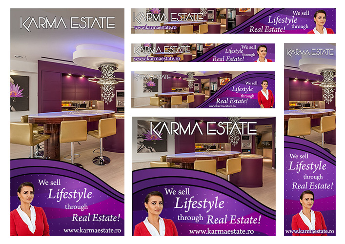 Design banner agentie imobiliara - Karma Estate - Bucuresti