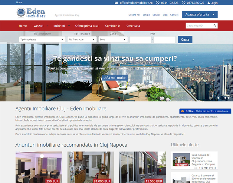 Eden Imobiliare - agentie imobiliara Cluj