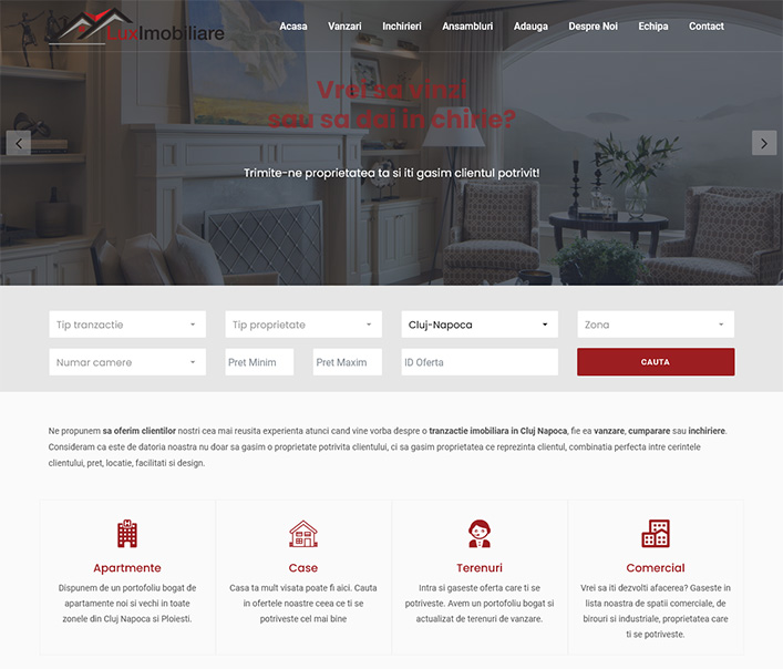 Lux New Imobiliare - agentie imobiliara Cluj-Floresti