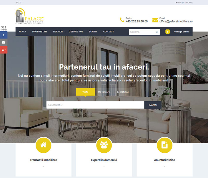 Palace Real Estate - agentie imobiliara - Iasi