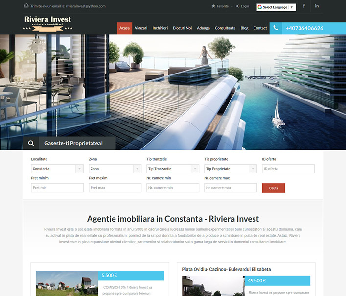 Riviera Invest - agentie imobiliara Constanta