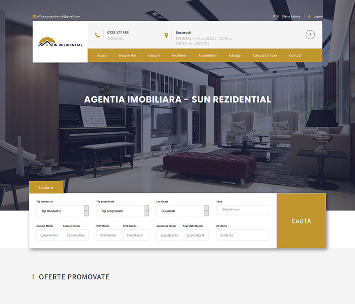 Sun Rezidential - agentie imobiliara Bucuresti